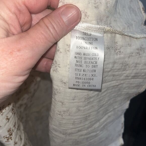 NEW WITH TAGS BEAUTIFUL COTTON BLEU MATERNITY DRESS SIZE XL - Picture 4 of 5